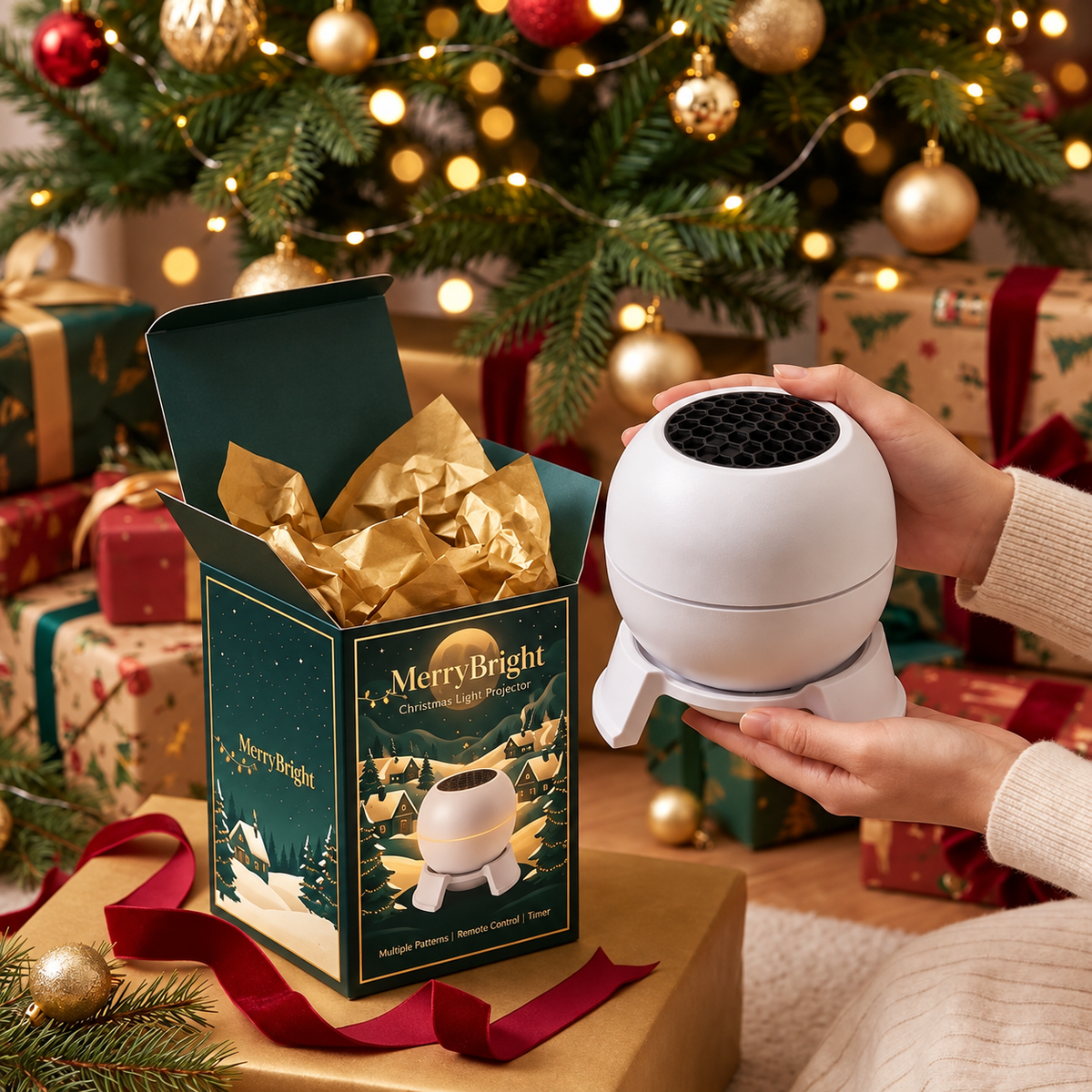 Merry Bright™️ Christmas Sky Projector – 6