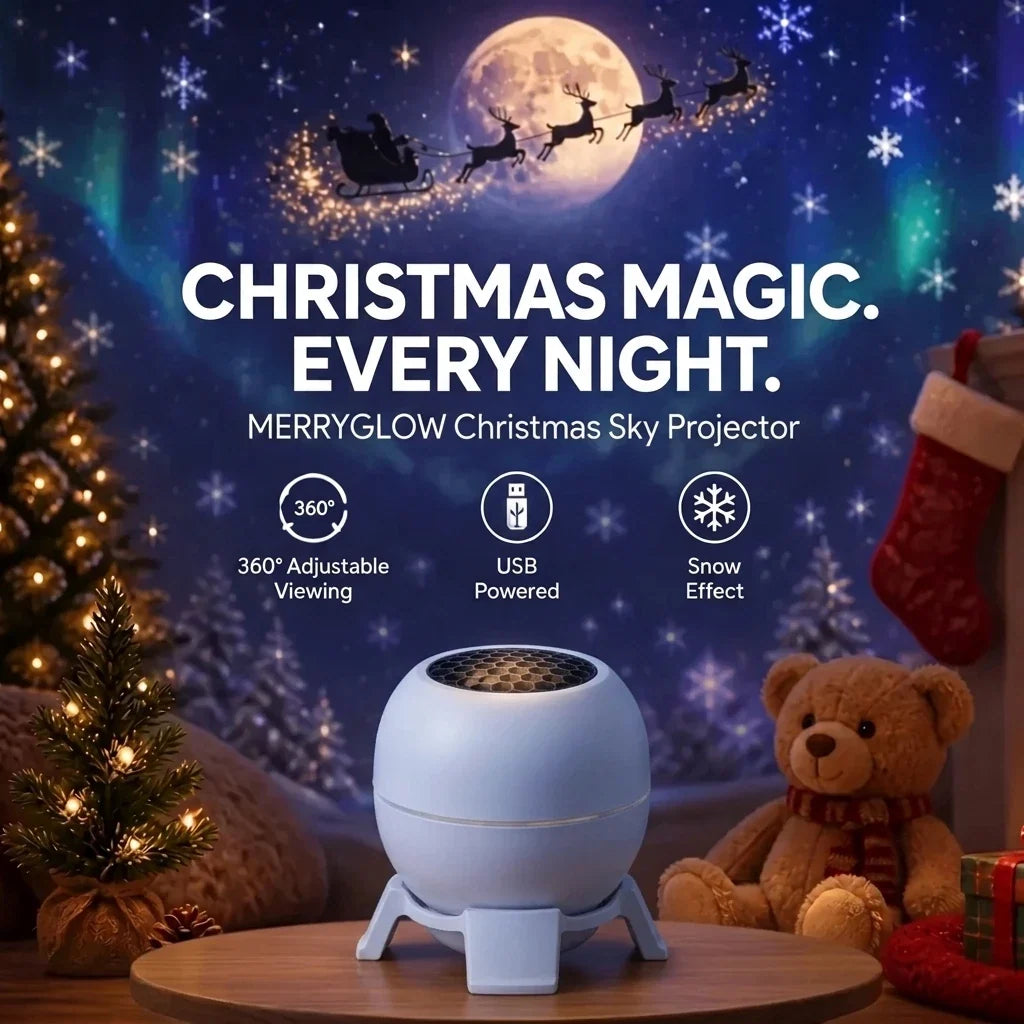 Merry Bright™️ Christmas Sky Projector – 3